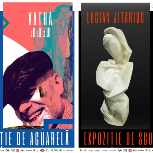 Expoziție cu lucrări ale artiștilor Lucian Jitariuc și Vasile Trandafir la Galați