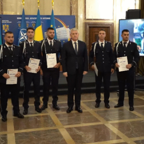 Cătălin Predoiu a premiat ofițerii MAI răniți sau eroi în intervenții