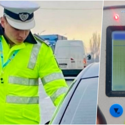 Prins în Moinești conducând băut la volan cu o alcoolemie de 1,63 mg/l