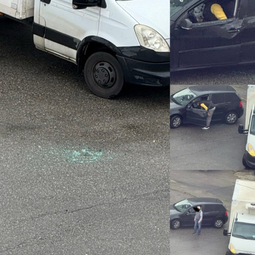 Coliziune între o autoutilitară și un autoturism în Târgu Jiu soldată cu avarii