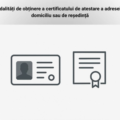 Certificat de domiciliu pentru deținătorii de Carte Electronică de Identitate, disponibil online