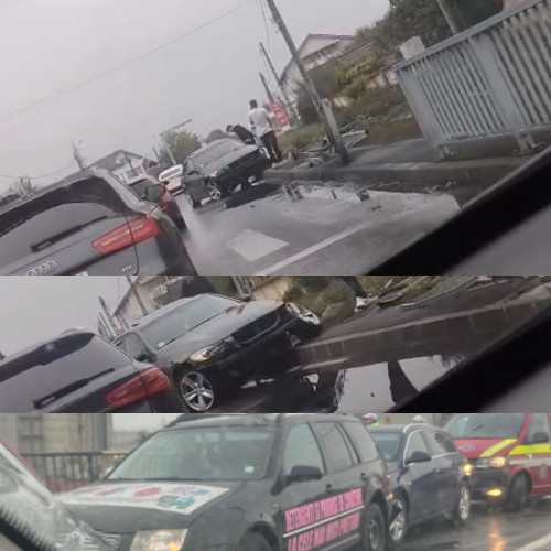 Două accidente au aglomerat traficul în Târgu Jiu în această seară