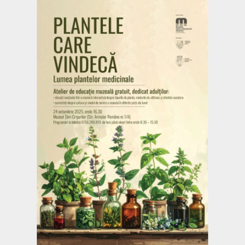 Atelier despre plantele medicinale, organizat la Muzeul Țării Crișurilor