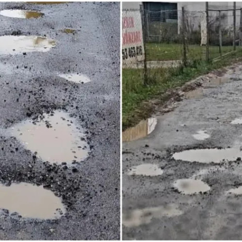 Locuitorii din Sălicea se confruntă cu un drum plin de gropi la doar 20 km de Cluj-Napoca
