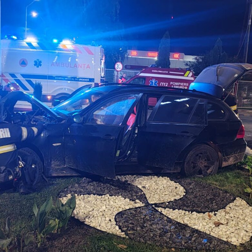 Botoșănean băut a provocat un accident în sensul giratoriu de pe Șoseaua Iașiului
