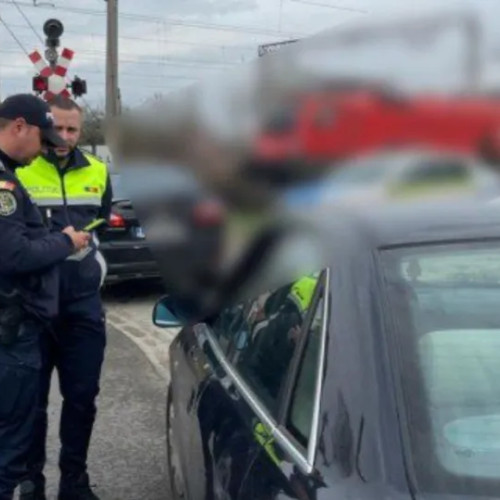 Acțiune a poliției la Cluj pentru siguranța la trecerile la nivel cu calea ferată