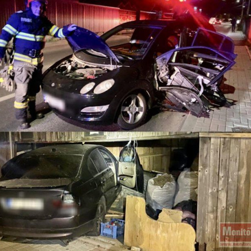 Accident cu două autoturisme la marginea municipiului Botoșani