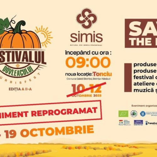 Festivalul dovleacului aduce ateliere, spectacole și preparate tradiționale în Bistrița-Năsăud