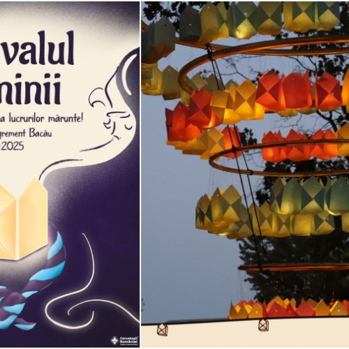 Festivalul Luminii aduce bucurie și artă pe Insula de agrement din Bacău