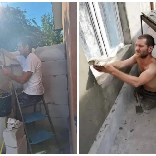 Bărbat din Cluj luptă cu handicapul pentru a-și termina locuința