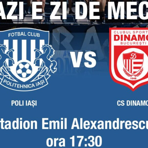 Politehnica Iași și CS Dinamo București fac 0-0 în etapa a X-a din Liga a II-a