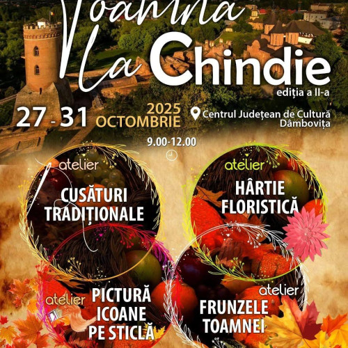 Centrul Județean de Cultură Dâmbovița organizează tabăra „Toamna la Chindie” pentru copii