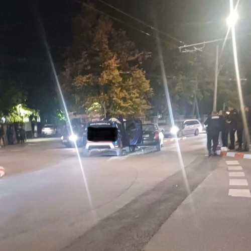 Accident grav în giratoriul din Târgu Jiu lângă Colegiul Național Spiru Haret