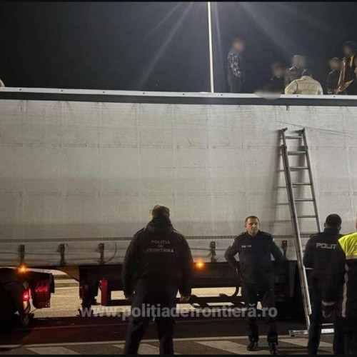 38 de migranți depistați ascunși în automarfar la granița cu Bulgaria