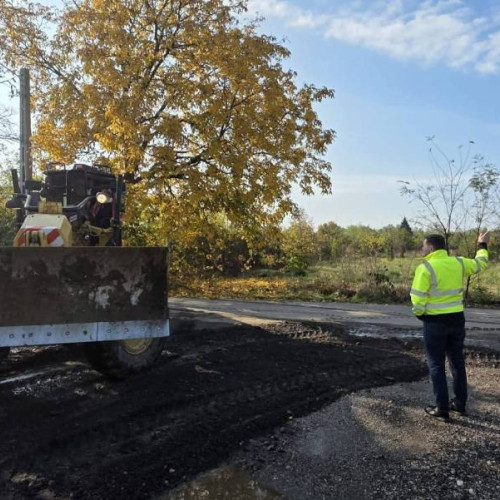 Constructorul revine pentru continuarea lucrărilor la drumul din Gorgote­ni, județul Dâmbovița