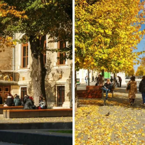 Cluj-Napoca, învăluit în culorile călduroase ale toamnei