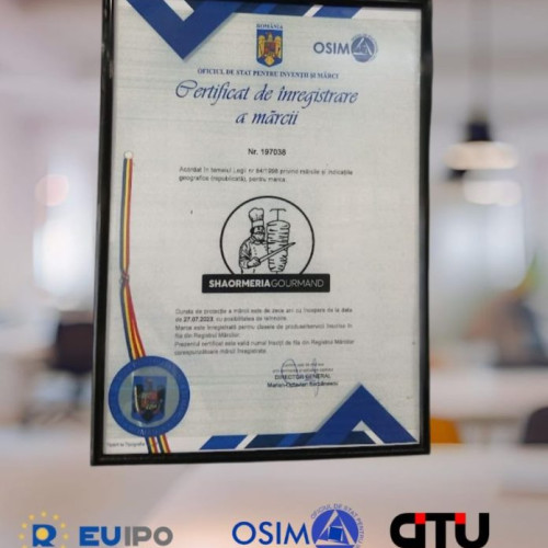 Shaormeria Gourmand a devenit marcă înregistrată cu ajutorul Cîtu Consulting SRL