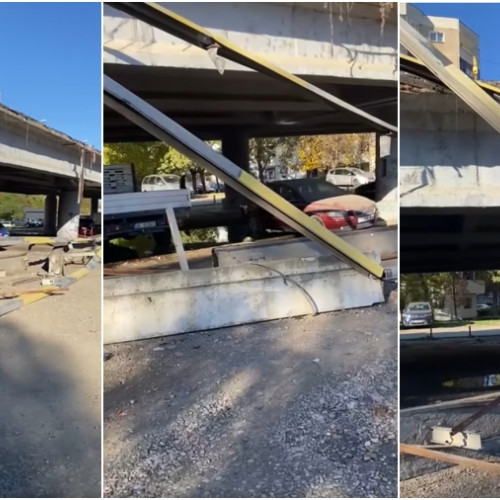 O parte din balustrada podului Narcisa s-a prăbușit, avertizează consilierul local