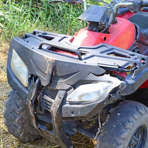 Tânăr din Botoșani prins conducând un ATV fără permis și fără înmatriculare