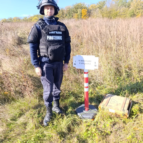 27 de muniții au fost distruse prin explozie controlată în poligonul Copălău