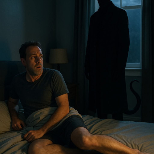 Întâlnire stranie la Târgu Jiu cu bărbatul cu coarne și pălărie