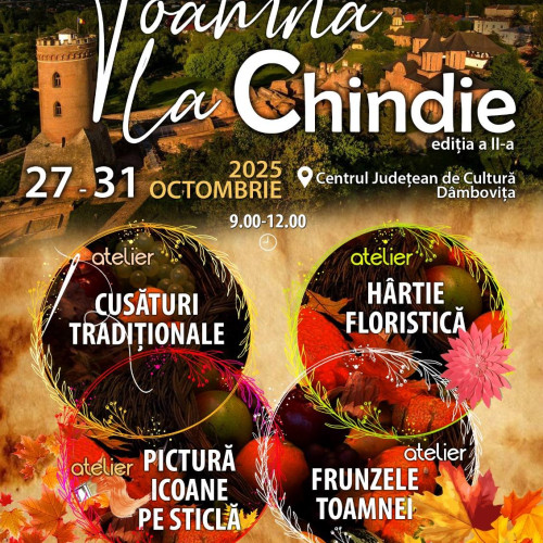 Tabăra de creație „Toamna la Chindie” așteaptă copiii dâmbovițeni în vacanța de toamnă