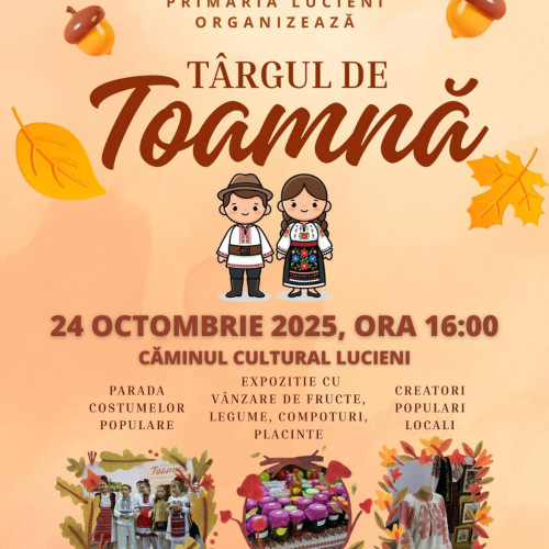 Târgul de Toamnă din Lucieni, o sărbătoare a tradițiilor și portului popular