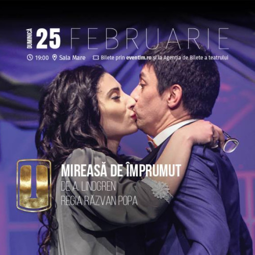 Mireasă de împrumut" aduce umor și emoție pe scena Teatrului Tony Bulandra din Târgoviște!