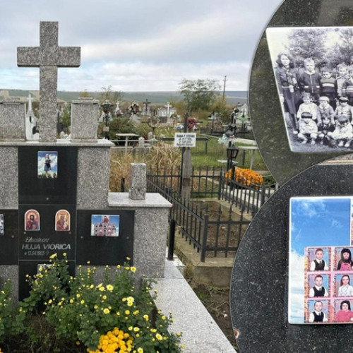 O educatoare din Iași și-a decorat mormântul cu fotografii ale copiilor