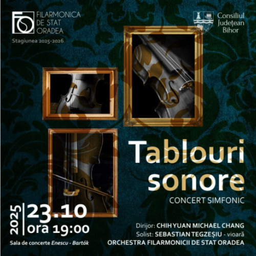 Concertul „Tablouri sonore” invită publicul să-și creeze imagini inspirate din muzică simfonică