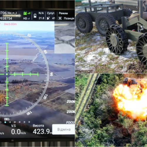 Drone terestre ucrainene au forțat predarea soldaților ruși în nord-estul Ucrainei