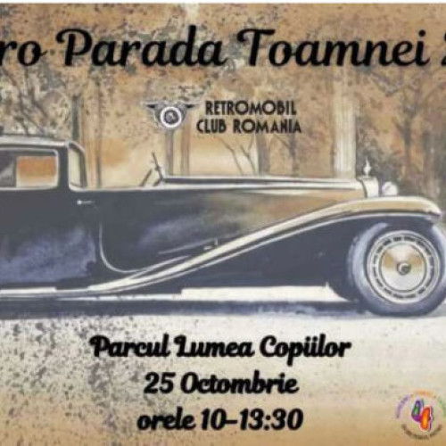 Peste 200 de autovehicule istorice la Retro Parada Toamnei în Parcul Lumea Copiilor