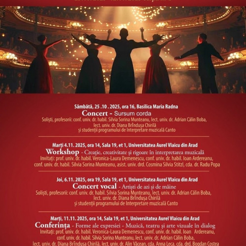 Festivalul Aradul Muzical Academic, ediția a III-a, între 25 octombrie și 12 noiembrie 2025
