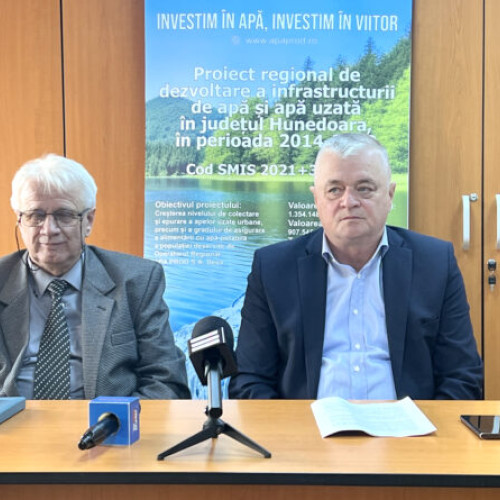 Proiectul regional de apă din Hunedoara avansează cu peste 30% din lucrări