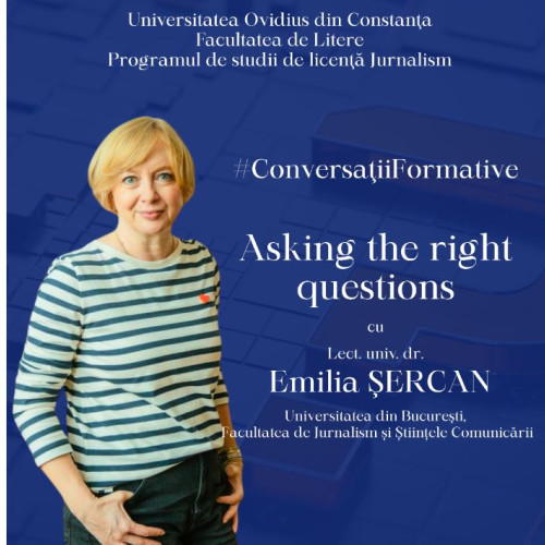 Emilia Șercan va susține atelier despre jurnalismul de investigație la Universitatea Ovidius