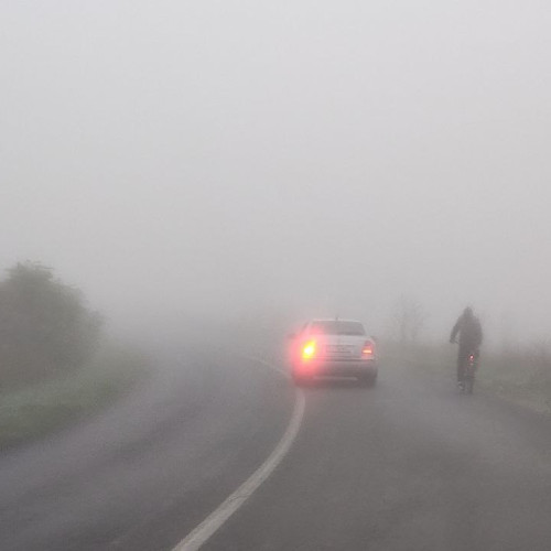 Ceață densă pe autostrada A2, București-Constanța, vizibilitate redusă
