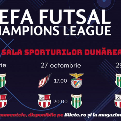 Galați găzduiește grupa a 7-a din UEFA Futsal Champions League
