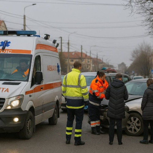 Pieton lovit de mașină în Arad, șase persoane implicate în accident