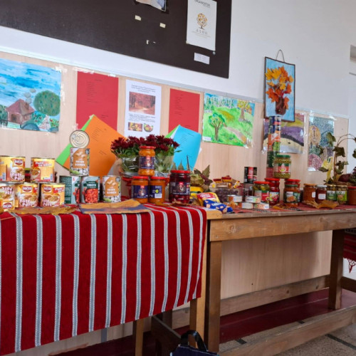 Elevii gălățeni aduc bucurie bătrânilor cu daruri de toamnă în „Săptămâna altfel”