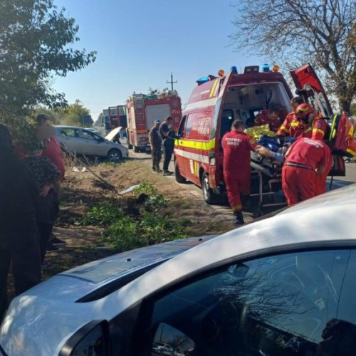 Trei persoane rănite în urma unui accident grav la ieșirea din Greaca spre Giurgiu