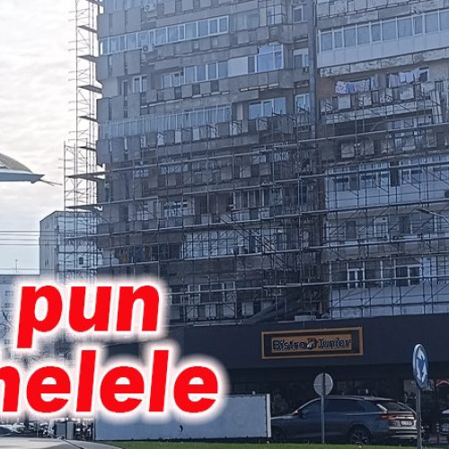 Se reabilitează blocul „avion” din Buzău, considerat cel mai urât din oraș