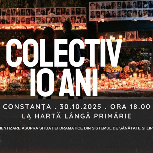 Marș comemorativ la Constanța pentru victimele incendiului de la Colectiv