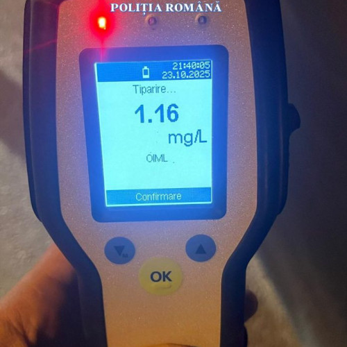 Femeie din Focșani prinsă conducând băută pe strada Comisia Centrală