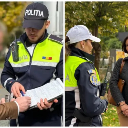 Polițiștii clujeni au derulat o acțiune de prevenție pentru siguranța pietonilor