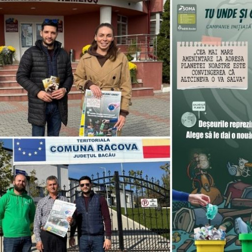 SOMA și ADIS Bacău au început o campanie de colectare selectivă în comunele din jurul Bacăului