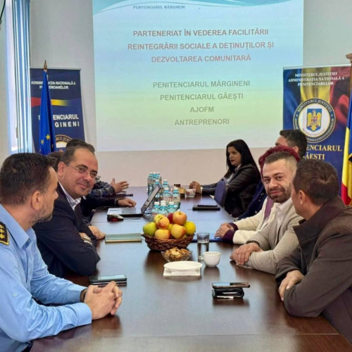 Penitenciarul Mărgineni promovează colaborarea cu mediul economic pentru reintegrare socială