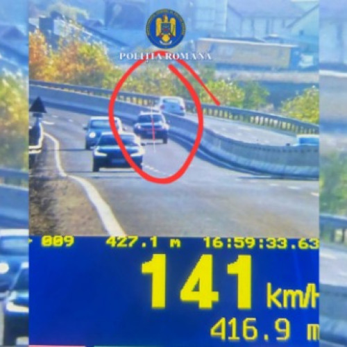 Razie a polițiștilor rutieri pe drumurile din Brașov pentru reducerea vitezei excesive