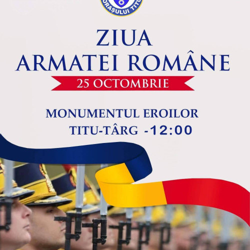 Titu marchează Ziua Armatei României printr-o ceremonie la Monumentul Eroilor
