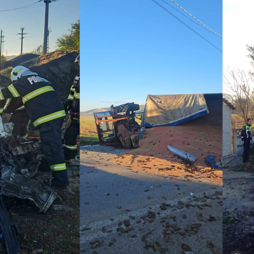 Accident grav pe DC51 în Tulcea: un șofer a murit după coliziune frontală cu un tractor