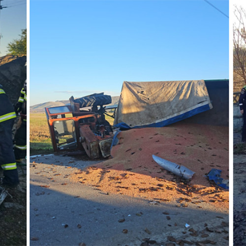 Accident mortal după coliziune frontală între un autoturism și un tractor agricol